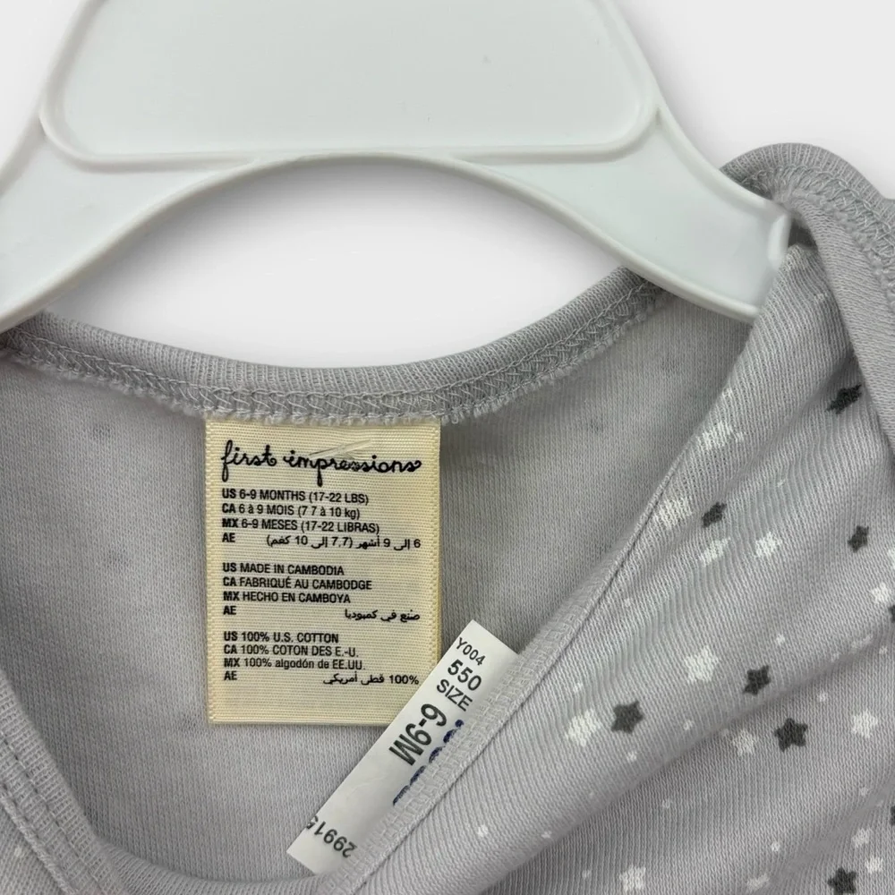 First Impressions 3-Piece Gown & Sleeper Set Bundle Infant Baby Boy SZ 6-9M NWT